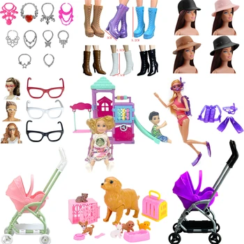 Modeaccessoires für Puppen, 1/6 Puppenhalskette, 1:12 Puppenwagen, 29 cm, Puppenaccessoires, 11,5 Zoll
