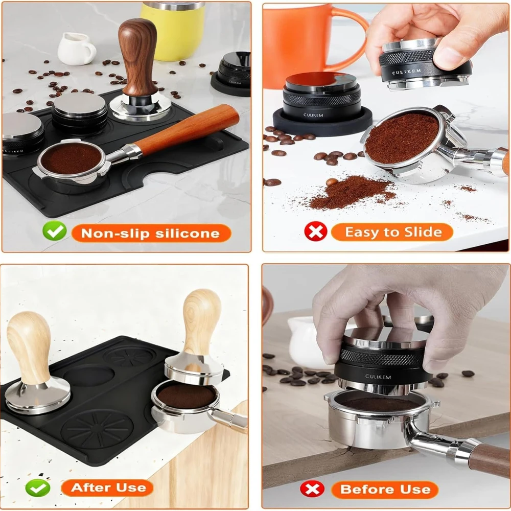 Kaffee-Manipulationsmatte, Silikon-Siebträgermatte für – Bild 2