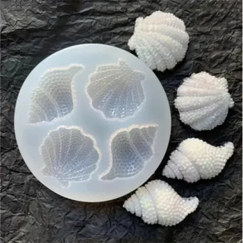 Muschel-Ozean-Schokoladenform Silikonform Muschel-Muschelform Tonform Backform Fondant-Kuchenform