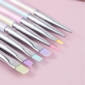Nagel Design Kunst Stift Aurora Transparent Pinsel Malerei Pinsel Uv Gel Verlängerung Zeichnung Carving Stift