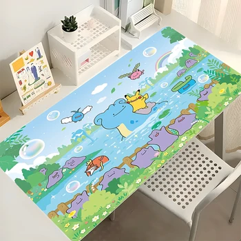Gaming Mauspad Kawaii Mousepad Gamer Schreibtisch Matte Cartoon P-pokemonS Tastatur Pad Computer Tisch