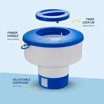 Schwimmender Schwimmspender für Schwimmbäder, Sterilisator, chemischer Schwimmer, Chlortabletten