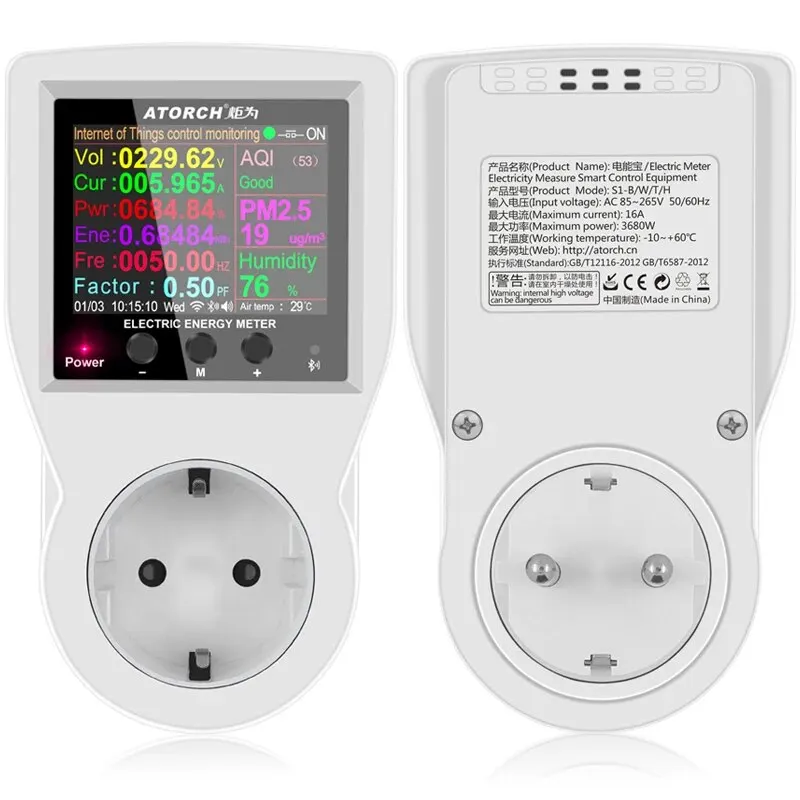 AC85-265V 16A Tuya WIFI Smart Steckdose Digitale Wattmeter – Bild 4