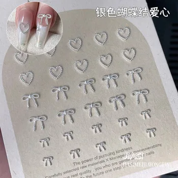 Splitter Fliege Nagel Dekorationen Charms Metall Legierung Band Liebe Nagel Teile Korea Japanische Nail art