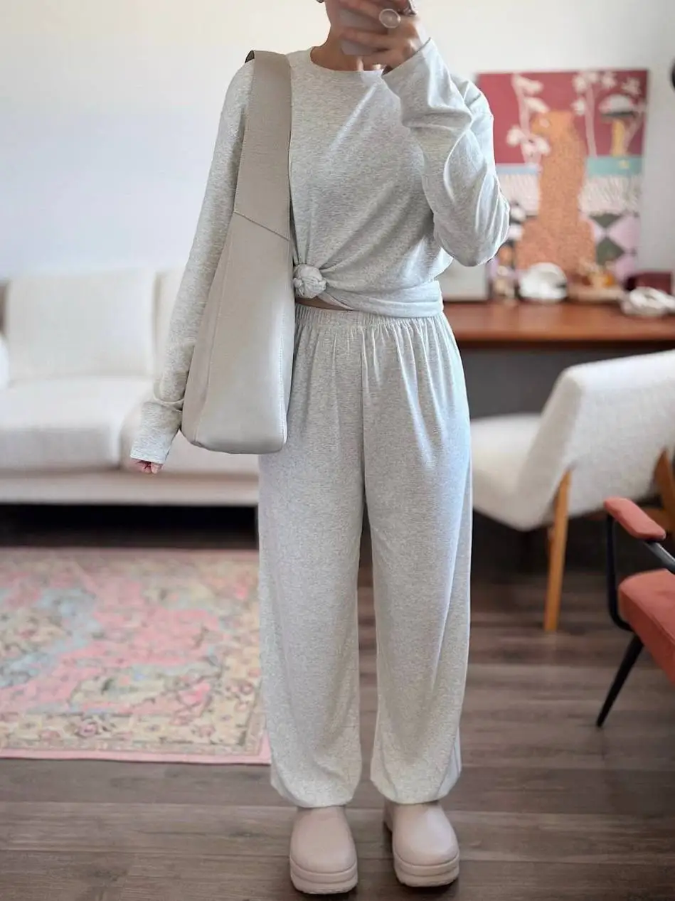 2026 Herbst Herbst Langarm-Hosen-Sets – Bild 3