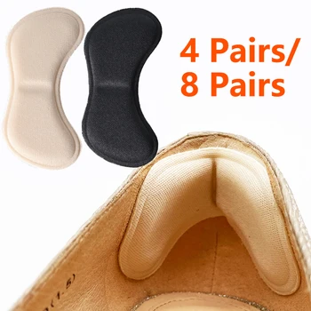 4 Paar/8 Paar Ferseneinlegesohlen Pads Patch Schmerzlinderung Anti-Verschleiß-Kissen Fußpflege Fersenschutz