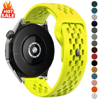 18mm 20mm 22mm Armband für Samsung Galaxy Watch 7 6 5 4 5Pro Classic Silikonband für Huawei Watch GT6 Pro 46mm