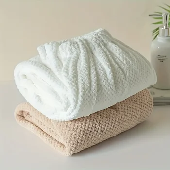 Badetuch & Haarhandtuch Set - Mikrofaser Schnelltrocknend Saugfähig, Weicher Baderock & Haarturban für Frauen