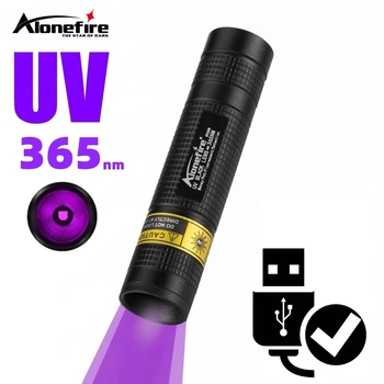 365nm Mini UV Led Schwarzlicht Taschenlampe USB Aufladbare Nagel lampe Pet Fleck Leckage Marker Erz Geld