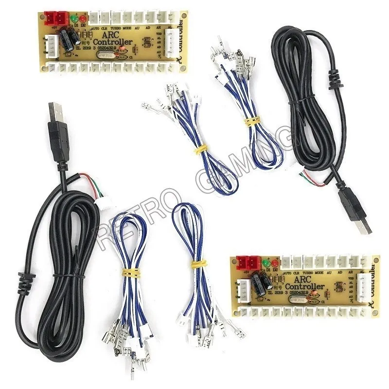 PC USB Null Verzögerung Encoder Platine Kit Led Push Button – Bild 2