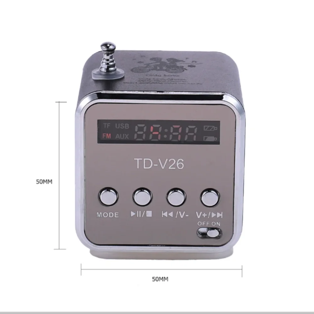 TD-V26 Tragbarer Mini-Bluetooth-Lautsprecher mit Bildschirm – Bild 6