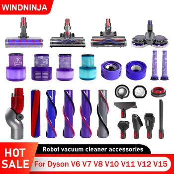 Dyson V6 V7 V8 V10 V11 V12 V15 Staubsauger Zubehör Weiche Rollenbürste Waschbarer Filter Rollenbürstenkopf