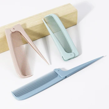 Tragbarer, minimalistischer, zusammenklappbarer Haarkamm, klein und kompakt, ideal als praktisches
