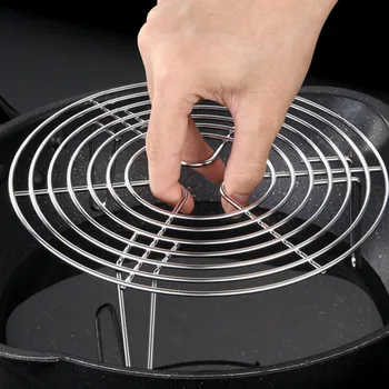 15,5-27,5 cm Edelstahl Dampfer Rack Heavy Duty Runde Durable Topf Pan Druck Herd Trivet Küche Kochgeschirr