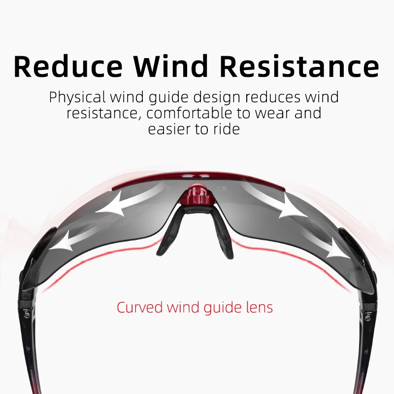 ROCKBROS Polarisierte Fahrradbrille, Sport-Sonnenbrille für – Bild 4
