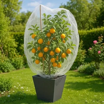 Nylon-Pflanzenschutznetz, Netztaschenhülle für Obst, Gemüse, Baum, Erdbeere, Trauben, Schädlingsbekämpfung