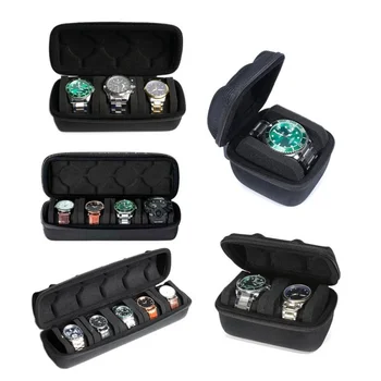 Uhrenbox-Organizer, Uhren-Reiseetui, tragbare Aufbewahrung, Uhren-Displayhalter für Armbanduhren