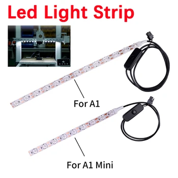 Upgrade LED-Lichtleiste für Bambu Lab A1/A1mini Ra95, Fülllicht, 24 V, weißes Licht, superhell, für Bambulab