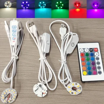 5V USB Hochleistungs-Dimmbares Touch-Control LED RGB-Lichtboard mit Farbverlauf und Fernbedienung