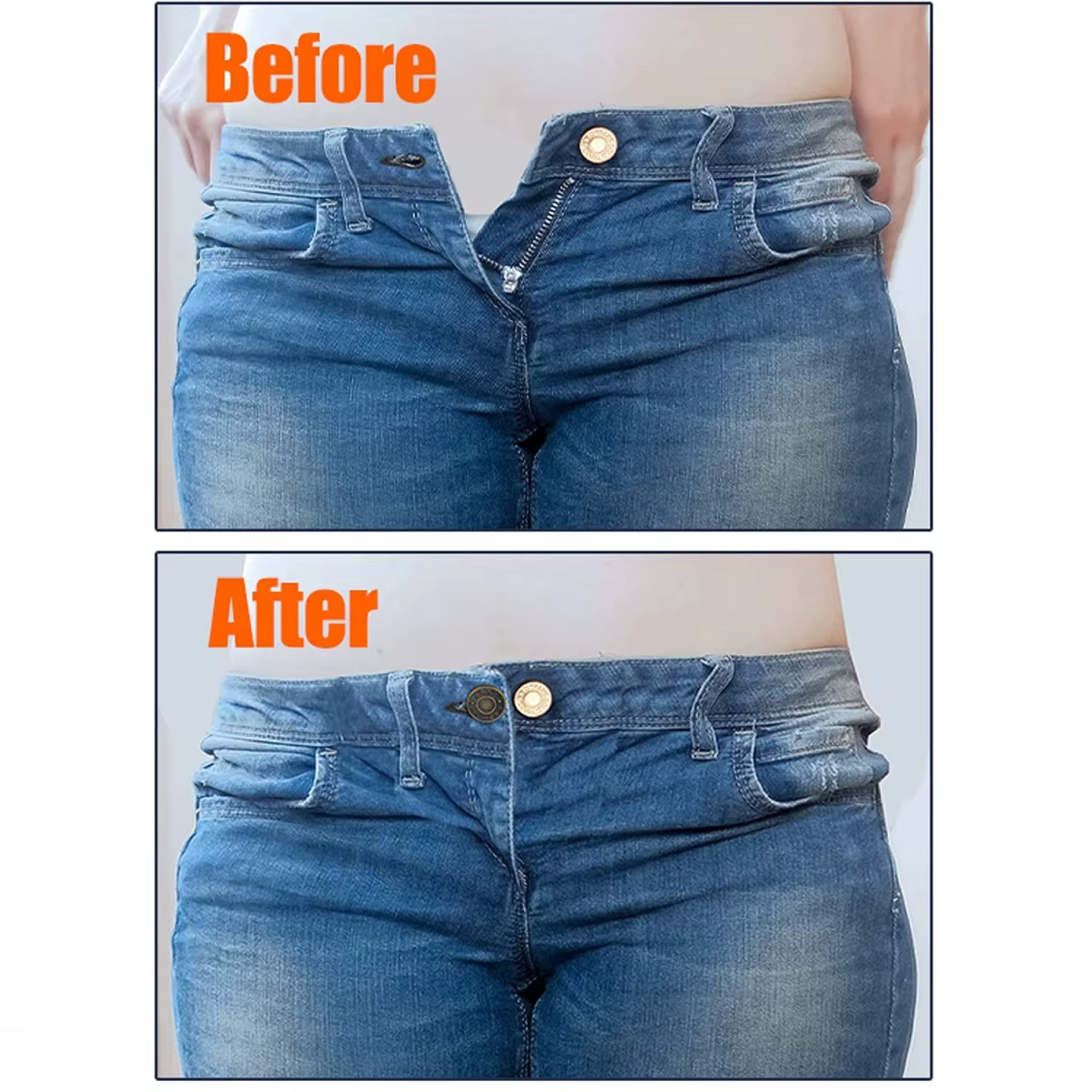 4/6 Stück Jeans-Knopfverlängerer Universeller – Bild 4