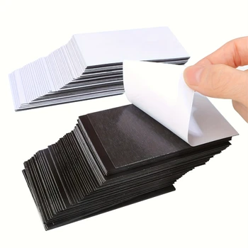 Selbstklebende Magnetmatten Gummi-Magnetfolie Flexible Magnetmatte Perfekt für Kühlschrank Basteln Foto Bild