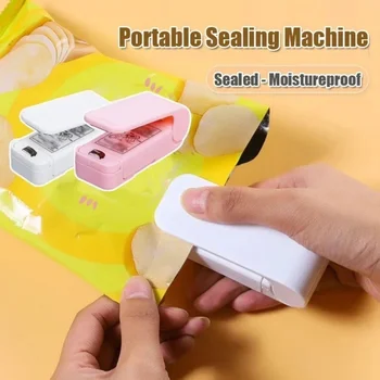 Snack Sealer Mini Wärme Tasche Abdichtung Maschine Paket Sealer Tragbare Küche Thermische Kunststoff