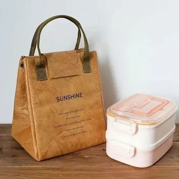 Papiertüte, Thermotasche, Maßgefertigte Tragbare Lunch-Tasche, Kraftpapier-Kühltasche, Bento-Tasche