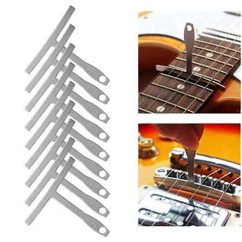 Gitarrenradiuslehre unter dem Saitenradiuslehre, Saitenmessgeräte, Gitarrenbauer-Werkzeuge (9 Stück)