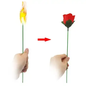 Neuheit Überraschung Streich Witz Mystisch Spaß Spielzeug Fackeln Ändern Rosen Zaubertricks Spaß Romantisches