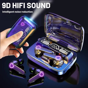 M19 Bluetooth Headset Drahtlose In-Ear Sport Intelligente Touch Led Display Spiegel Lager Lade Schatz