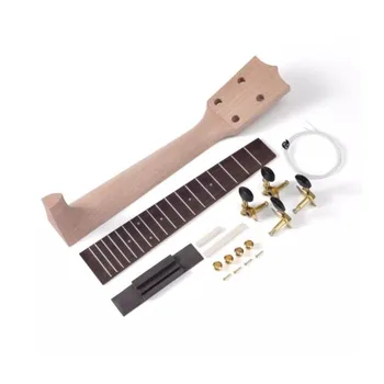 Ukulele-Hals-Set, Zigarrenbox, UK-Griff + Saiten + Knöpfe + Brücke