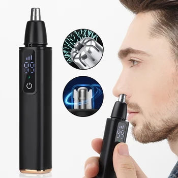 Elektrischer Nasenhaarschneider, wiederaufladbar, automatischer Nasentrimmer zum Rasieren, Unisex