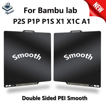 Bambu Smooth PEI-Platte P2S X1 X1C A1 P1P P1S Bauplatten 256x256mm Doppelseitig Heizbett für Bambulab