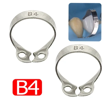 Dental B4 Kofferdam Klemmen Edelstahl Endodontie Restaurative Barriere Clips Zahnmedizin (3 Stück)