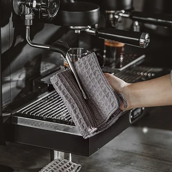 Super saugfähiges Barista-Bar-Handtuch, Kaffeemaschine, spezieller Lappen, kein Flusen, quadratisches