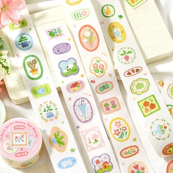 1-6 Rollen Washi-Tapes im frischen und süßen Stil, Scrapbooking-Aufkleber, Material, perfekt