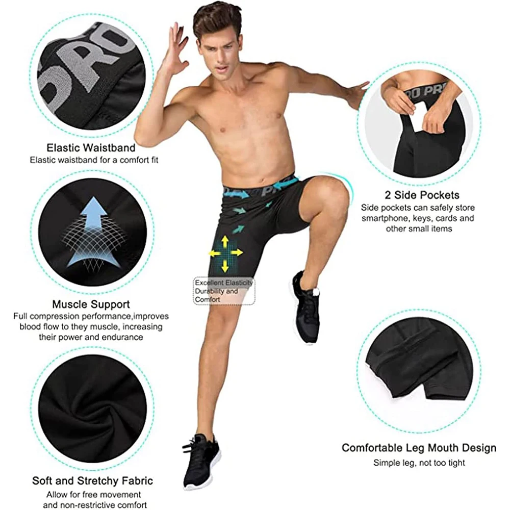 Herren-Fitness-Shorts mit Taschen – Bild 4