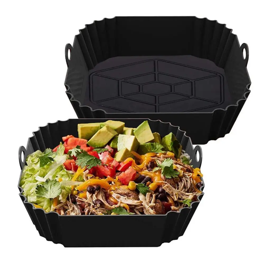 1 stücke Luft fritte use Silikon liner Quadrat Air fryer