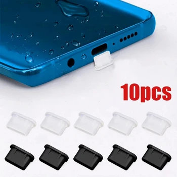 Typ-C Silikon Staub Stecker Telefon USB Lade Port Schutz Abdeckung Typ C Anti-staub Kappe für Samsung Xiaomi