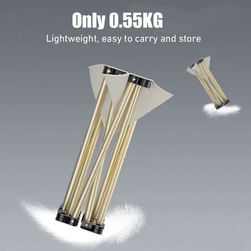 Outdoor Tragbare Klapphocker Camping Zusammenklappbare Fuß – Bild 5