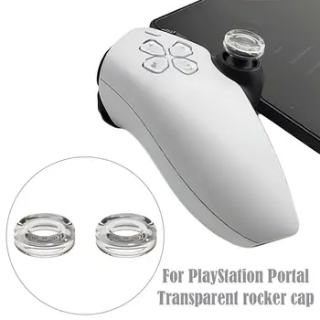 1 paar Rocker Kappe Für PlayStation Portal Flüssigkeit Silikon Transparent Game Controller Abdeckung Stick