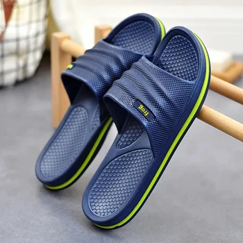 Pmoiste Weiche EVA-Badezimmer-Hausschuhe für Herren, bequeme Designer-Leichtschuhe für das Wohnzimmer