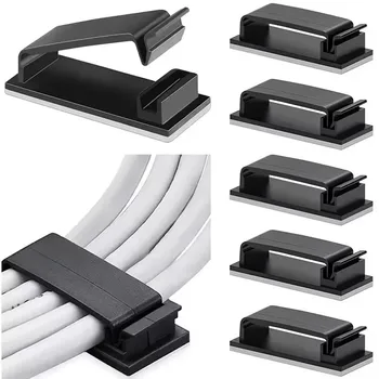 Kabel Clips Organizer Drop Draht Halter Kabel Management Selbst-Kleber Kabel Manager Feste Klemme Draht