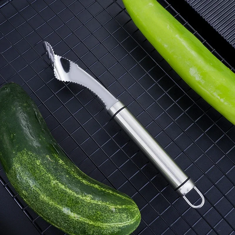 Edelstahl Corer Chili Corer Bitterer Kürbis Samenentferner – Bild 5