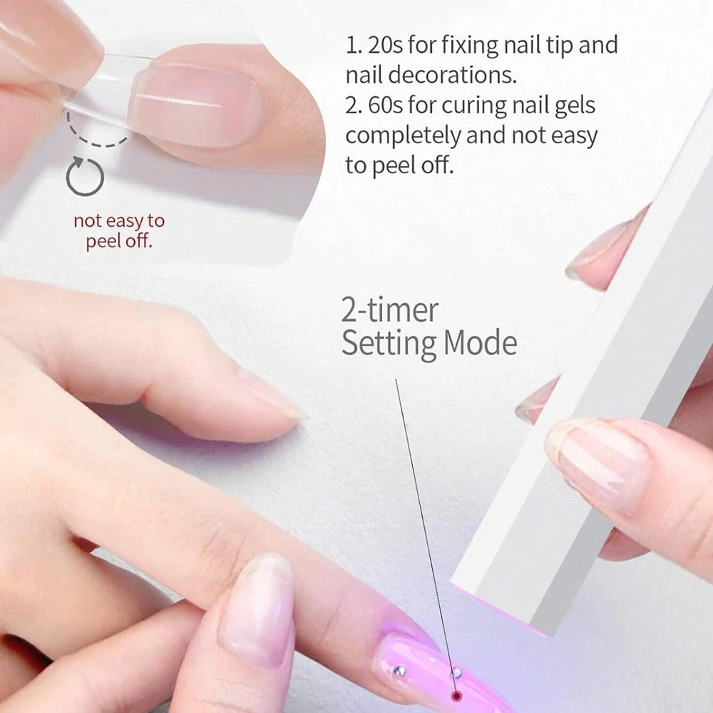 Handgehaltenes UV-Licht für Gelnägel Tragbare UV-Nagellampe – Bild 4