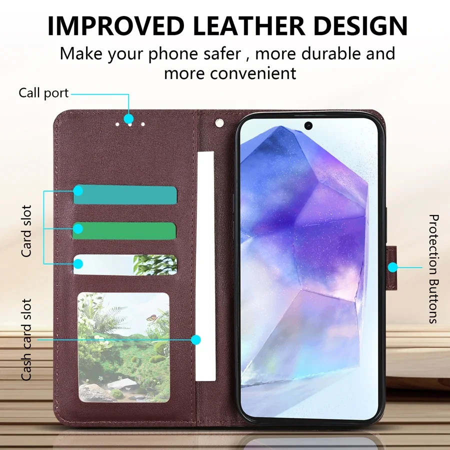 Brieftasche Flip Ledertasche Für Samsung Galaxy A05s A06 A07 – Bild 2