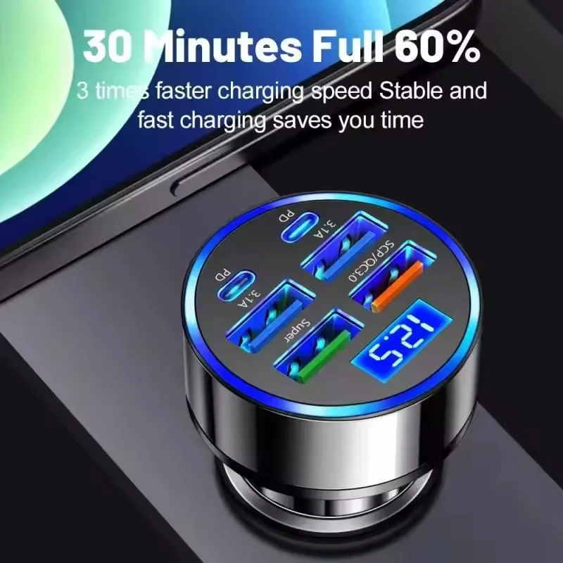 USB-C Auto-Ladegerät 350 W, PD und QC 3.0, für iPhone und – Bild 3