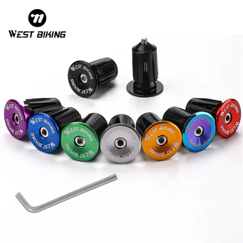 WEST RADFAHREN MTB Rennrad Lenker Endstopfen Aluminium Legierung Griff Bar End Kappe BMX Bike Grip Multi-farbe