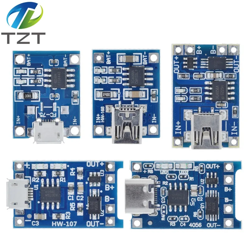 TZT 5 Stück Micro USB 5V 1A 18650 TP4056 – Bild 3