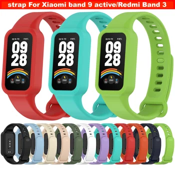 Silikonarmband für Xiaomi Smart Band 9, aktive Armband, Smartwatches, Zubehör, Armband für Redmi Band 3